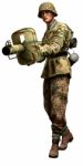 German Soldier With Panzerschreck Stock Photo