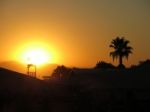 Sunset At The Turkish Beach Stock Photo