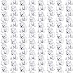 Westie Puppy Pattern Stock Photo