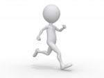 Running 3d Character Stock Photo