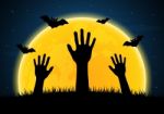 Halloween Zombie Hand  Stock Photo