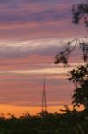 Broadcasting Tower In Queensland Stock Photo