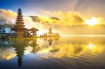 Pura Ulun Danu Bratan Temple In Bali, Indonesia Stock Photo