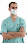 surgeon with mask Stock Photo