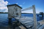 Maroochy River Boat House During The Day Stock Photo