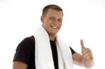 Man Showing Thumbs Up Stock Photo