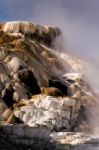 Mammoth Hot Springs Stock Photo