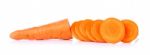 Fresh Carrot Isolated On A White Background Stock Photo