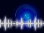 Sound Wave Background Shows Sound Equalizer Or Frequency
 Stock Photo