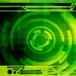 Green Abstract Technology Background Stock Photo