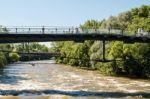 Exercise Of The Water Rescue Services In Graz, Austria Stock Photo