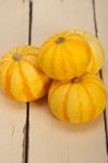 Fresh Yellow Pumpkin Stock Photo