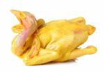 Raw Chicken Isolated On A White Background Stock Photo