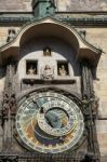 Astronomical Clock At The Old Town City Hall In Prague Stock Photo