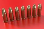 Row Of Bullets Stock Photo