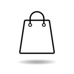 Shopping Paper Bag Icon  Illustration Eps10 On White Background Stock Photo