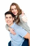 Attractive Young Couple Having Fun Stock Photo