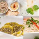 Middle East Food Collage Stock Photo