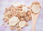 Homemade Granola Breakfast With Dried Fruit Stock Photo