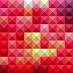 Electric Crimson Red Abstract Low Polygon Background Stock Photo