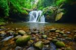 Waterfall At Phu Soi Dao Stock Photo