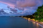 Sunset At Khao Lak Beach, Thailand Stock Photo