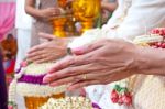 Wedding In Cultural Thailand Stock Photo