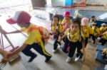 Primary Students Visit The Zoo, In The Jul 27, 2016. Bangkok Thailand Stock Photo