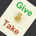 Give And Take Switch Stock Photo