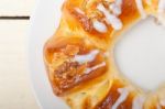 Sweet Bread Donut Cake Stock Photo