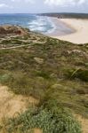 Beautiful Coastline Of Sagres Stock Photo