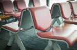 Airport Seats Available In Waiting Area Stock Photo