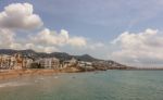 Mediterranean Sea In Sitges Stock Photo