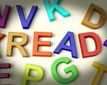 Read Written In Kids Letters Stock Photo