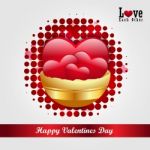 Red Love Heart, Valentines Day Concept Stock Photo