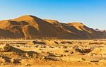 Eastern Desert Landscape In Egypt Stock Photo