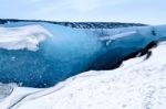 Crystal Ice Cave Near Jokulsarlon Stock Photo