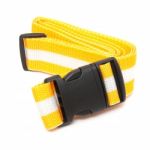 Yellow Luggage Belt Stock Photo