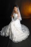 Thai Woman In Wedding Dress Stock Photo