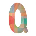 Q Alphabet Stock Photo