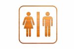 Wooden Men And Women Sign  Stock Photo