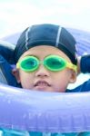 Swimming Kid Stock Photo