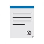 Soccer Football Paper Icon  Illustration Stock Photo