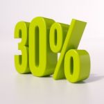 Percentage Sign, 30 Percent Stock Photo