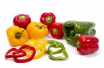 Colorful Bell Peppers Stock Photo