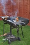 Outdoor Barbecue Grill Stock Photo