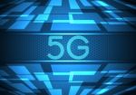 5g Technology Abstract Rectangle Background Stock Photo