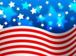 Amercian Flag Background Means Stripes And Stars
 Stock Photo