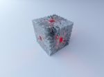 3d Circuit Cube Stock Photo