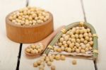 Organic Soya Beans Stock Photo